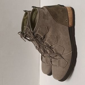 Sorel Ankle Boots in Taupe and Olive